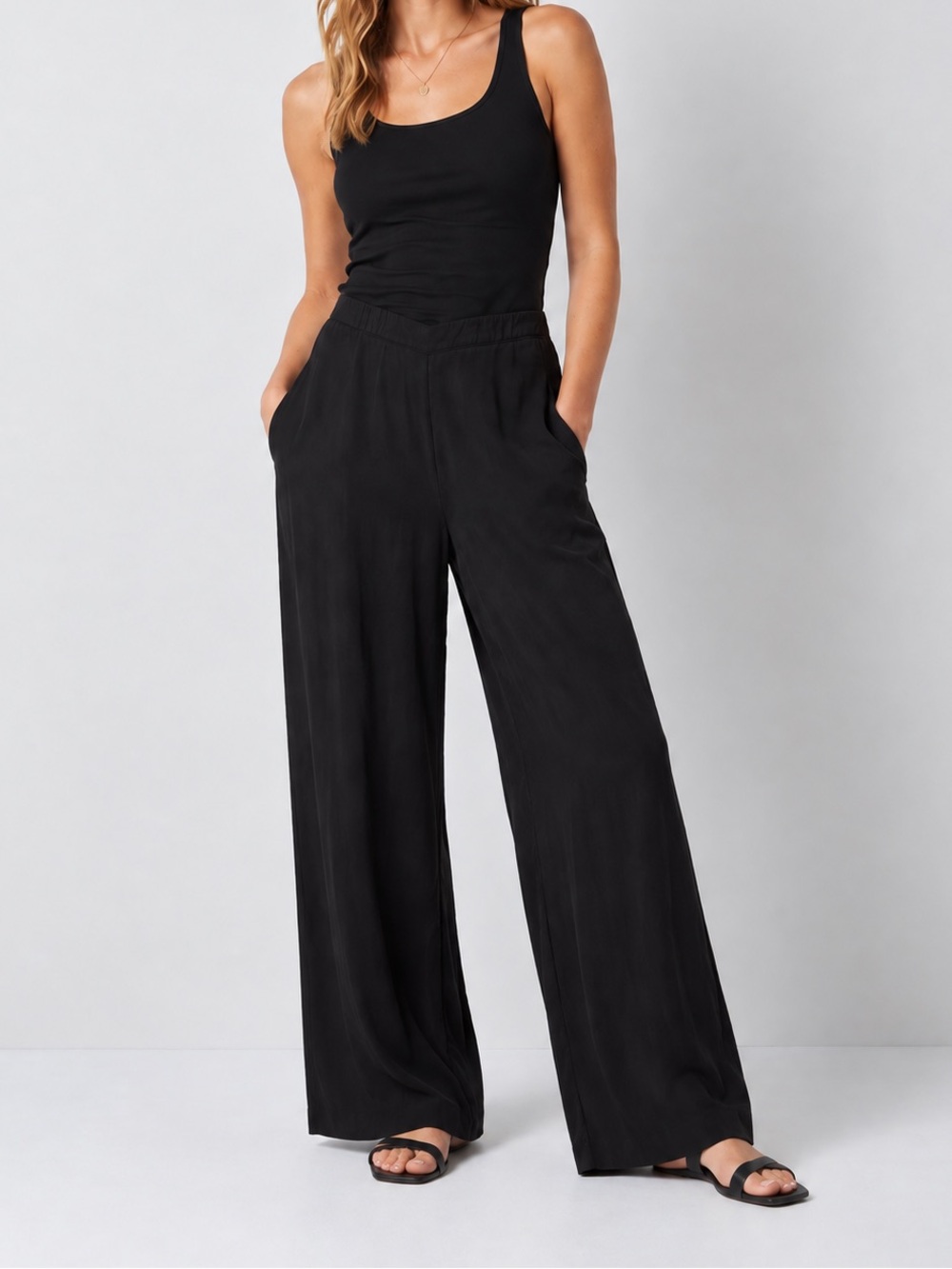 Bryn Walker Black Wide Leg Pull-On Pants – Size Small *1069